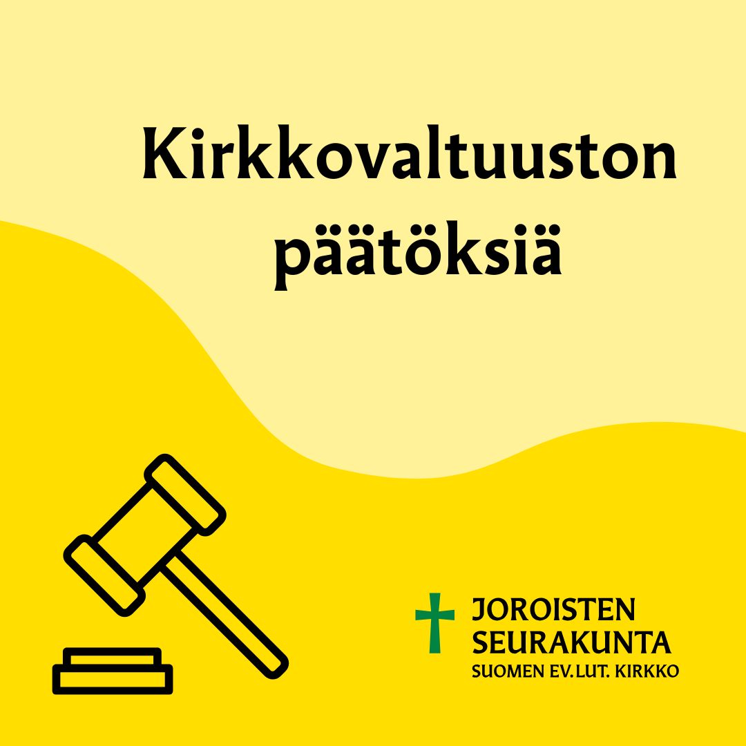 Kirkkovaltuuston päätöksiä