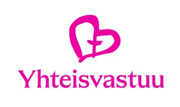 Yhteisvastuukeräyksen sydän-logo ja teksti yhteisvastuu