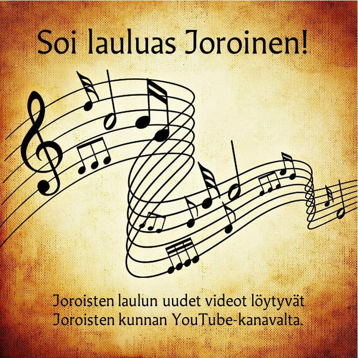 Joroisten laulun uudet videot löytyvät Joroisten kunnan YouTube-kanavalta