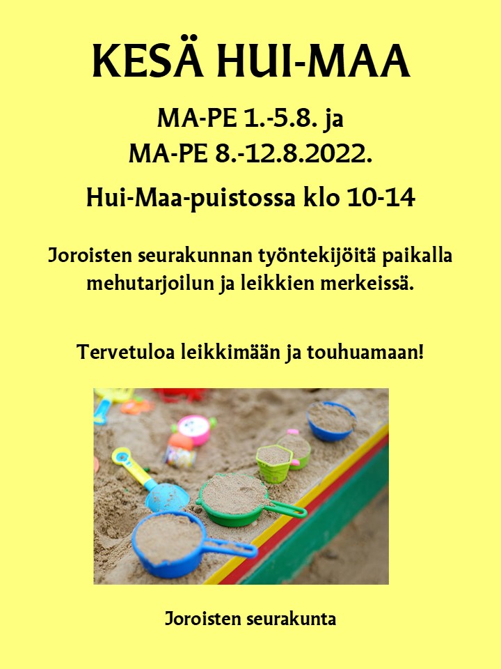 mainos Hui-Maa-puistopäivät