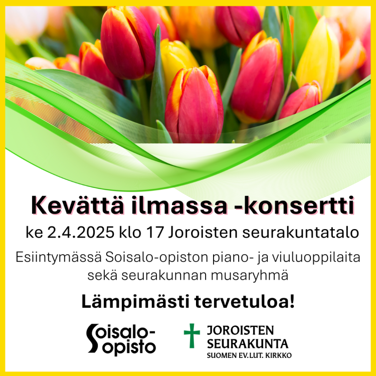 Kevättä ilmassa -konsertti mainos