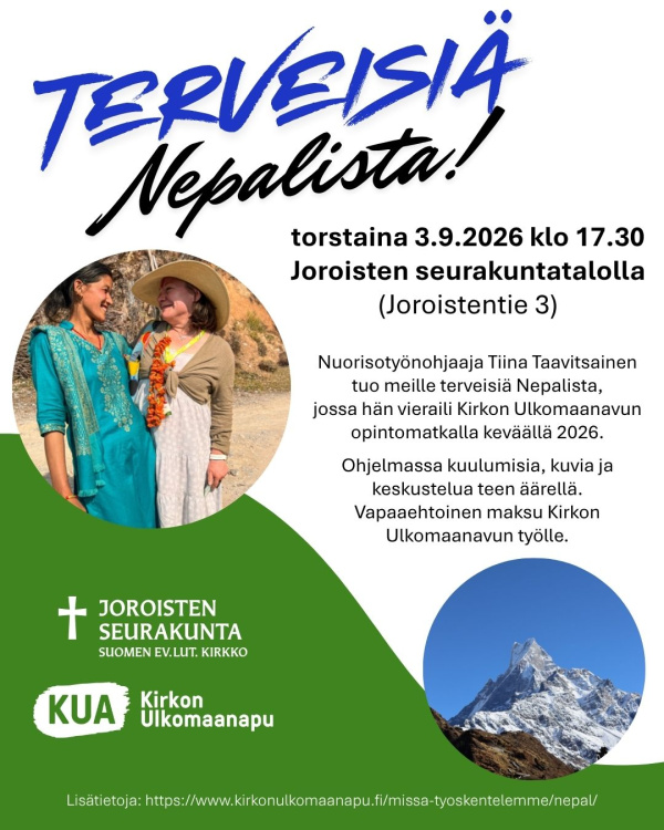 mainos Terveisiä Nepalista