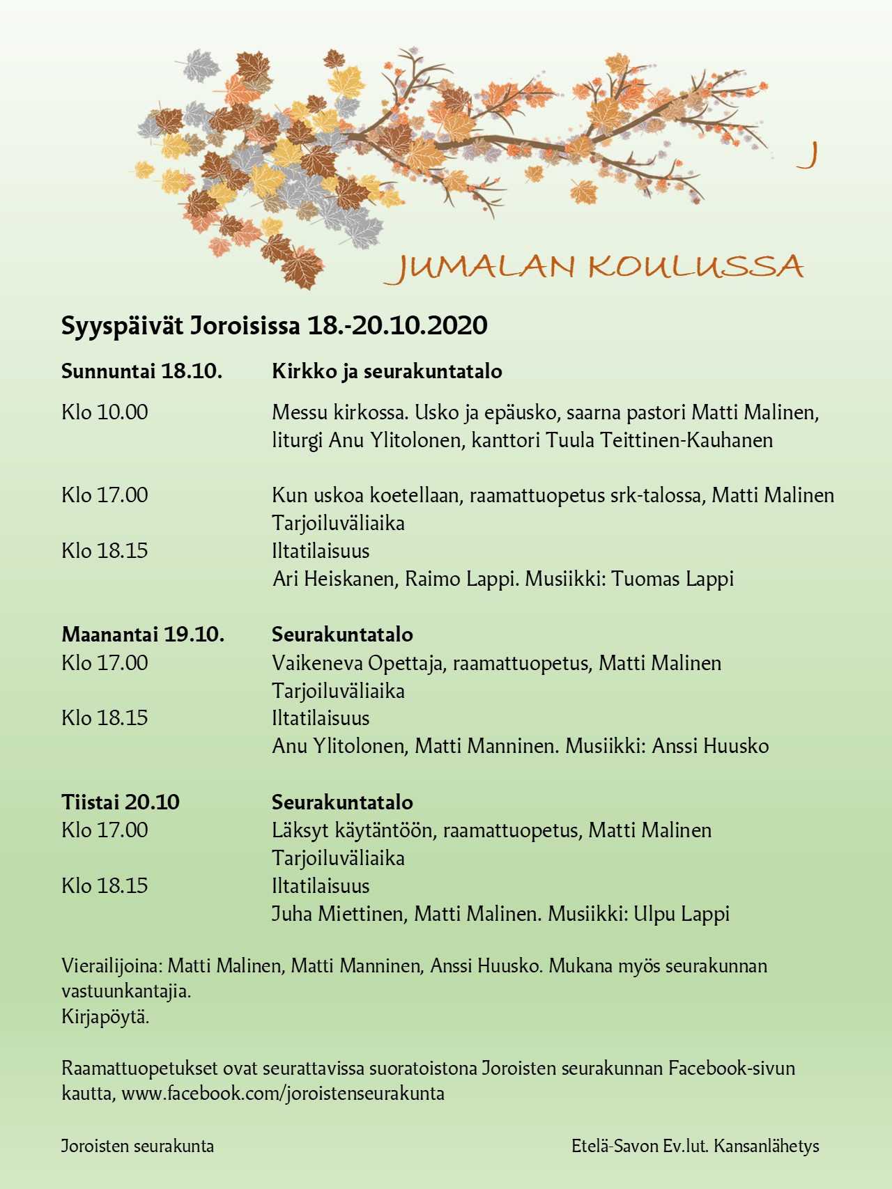 Kansanlähetyksen syyspäivät