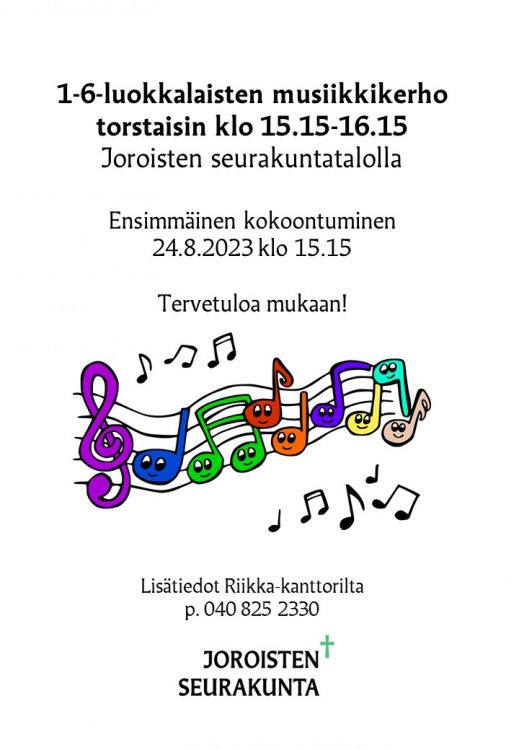 Musiikkikerhon mainos