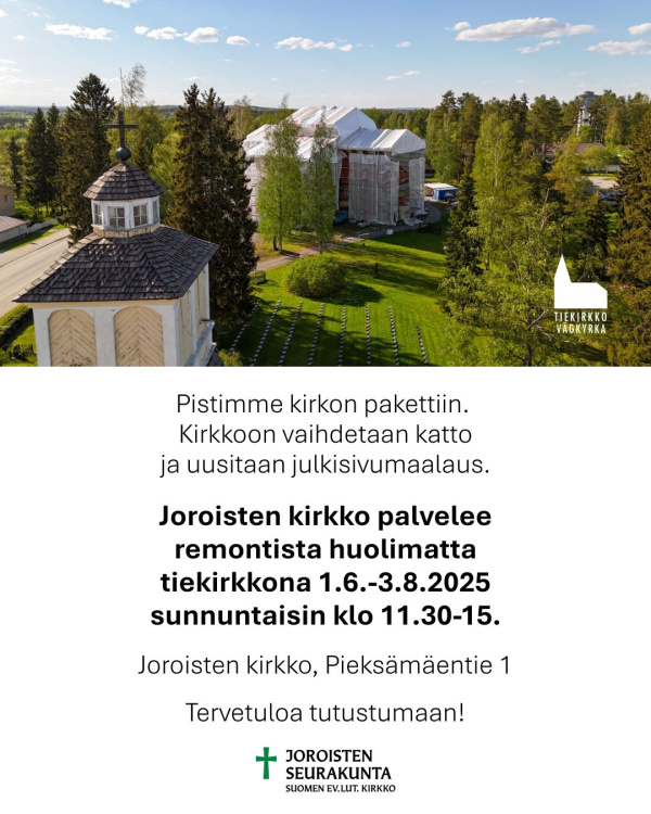 Tiekirkko avoinna Tiekirkkomainos